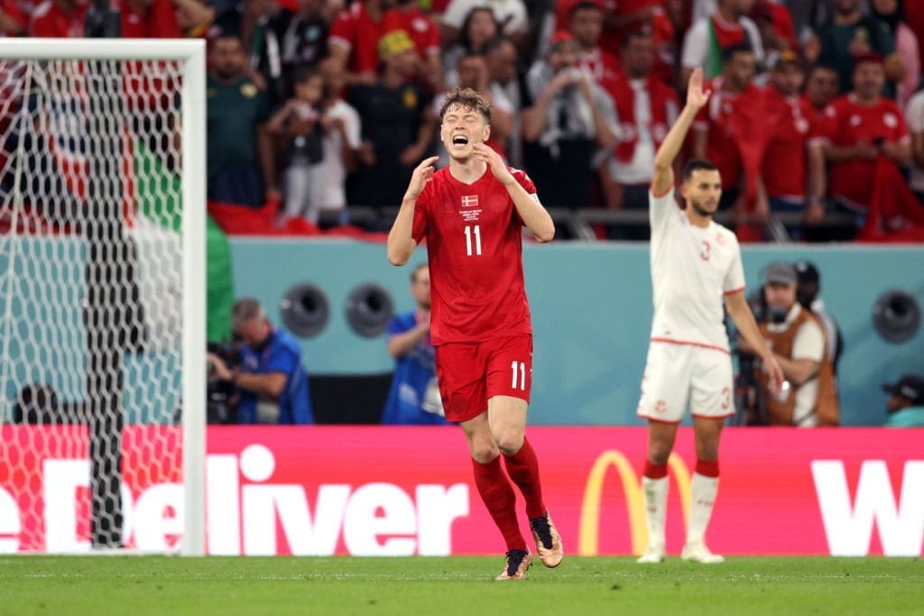 Chùm ảnh: Tunisia xuất sắc cầm hoà Đan Mạch ở trận mở màn bảng D World Cup 2022 - Ảnh 8.