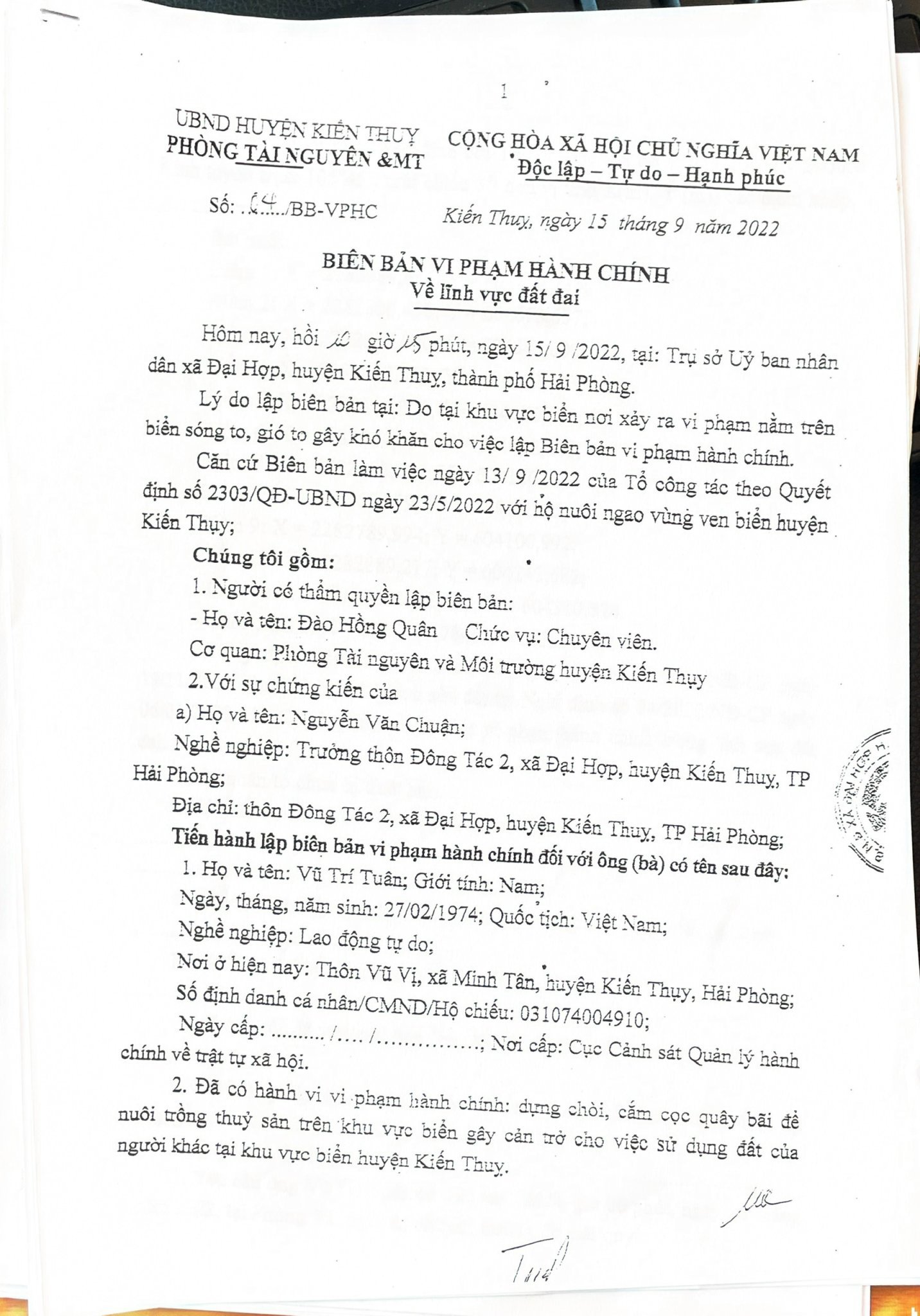 Kiến Thụy (Hải Phòng): Ra quyết định xử trái quy định, vội cưỡng chế, gây thiệt hại hàng trăm tỷ đồng cho người nuôi ngao - Ảnh 1.