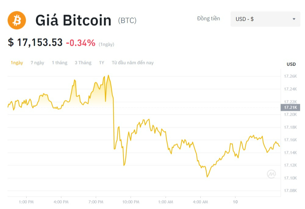 Giá Bitcoin hôm nay 10/12: Thị trường đi xuống, Phố Wall nộp đơn kiện đề nghị công khai tên các chủ nợ của FTX - Ảnh 1.