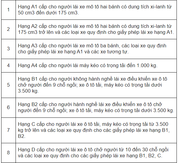 Bằng lái xe nào có giá trị cao nhất tại Việt Nam? - Ảnh 3.