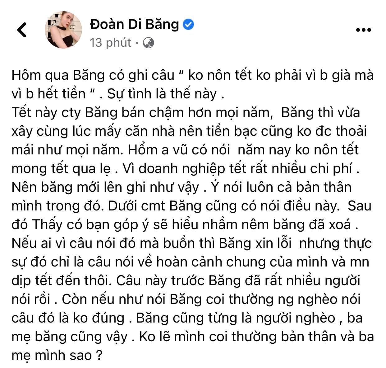 Đoàn Di Băng phát ngôn gây tranh cãi về Tết cổ truyền và những lần nêu quan điểm gây bão trên mạng xã hội - Ảnh 2.