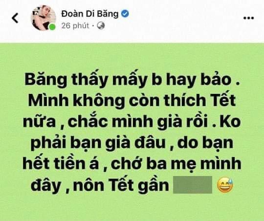Đoàn Di Băng phát ngôn gây tranh cãi về Tết cổ truyền và những lần nêu quan điểm gây bão trên mạng xã hội - Ảnh 1.