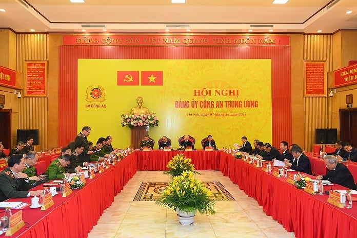 Tổng Bí thư Nguyễn Phú Trọng dự Hội nghị Đảng ủy Công an Trung ương - Ảnh 3.