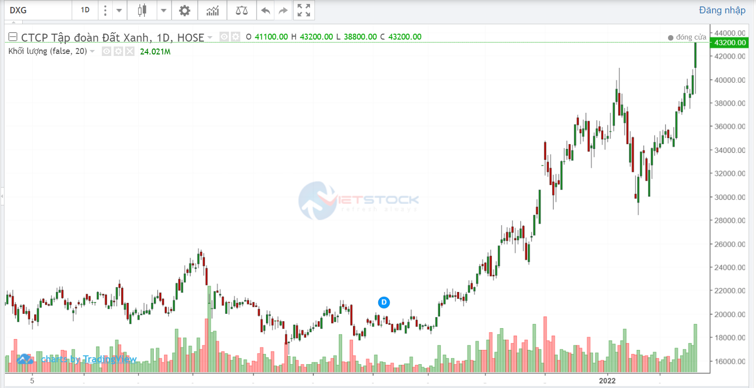 Vì đâu cổ phiếu DXG trần cứng bất chấp thị trường chứng khoán rơi? - Ảnh 1.