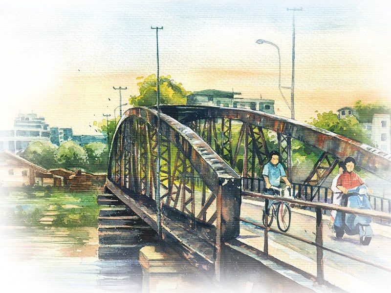 Nhớ cây cầu sắt - Ảnh 1. Nhớ cây cầu sắt - Ảnh 1.