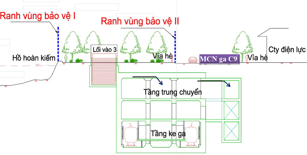Toàn cảnh địa điểm xây dựng ga ngầm C9 ven hồ Hoàn Kiếm - Ảnh 13.