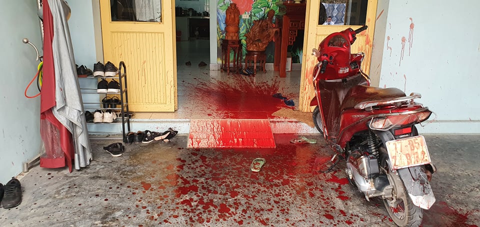 Nhà riêng phóng viên báo Tuổi Trẻ ở Hải Phòng bị tạt tiết, ném đầu lợn để &quot;dằn mặt&quot; - Ảnh 1.