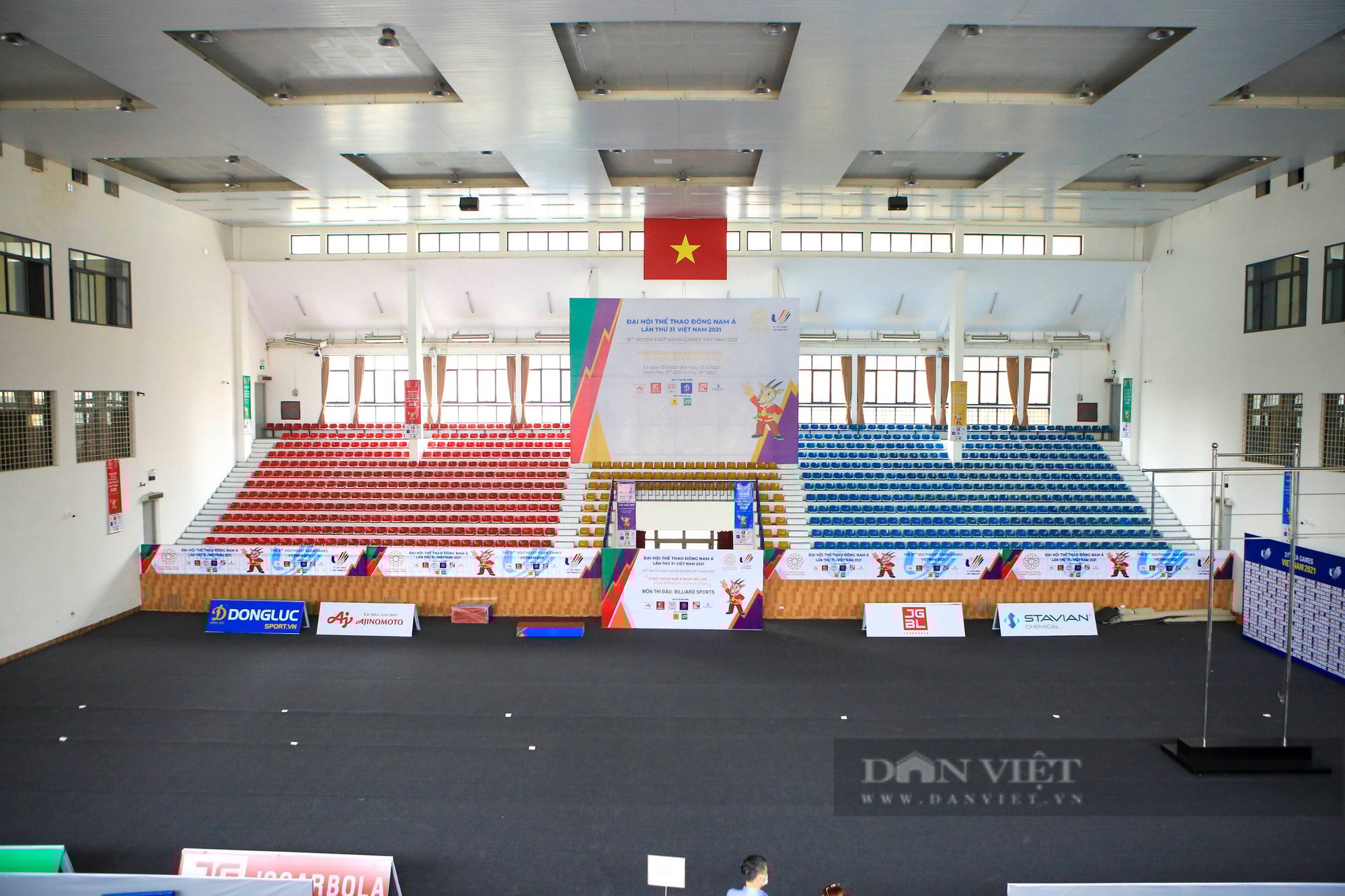Các nhà thi đấu ở Hà Nội khoác tấm áo mới trước thềm SEA Games 31 - Ảnh 9.