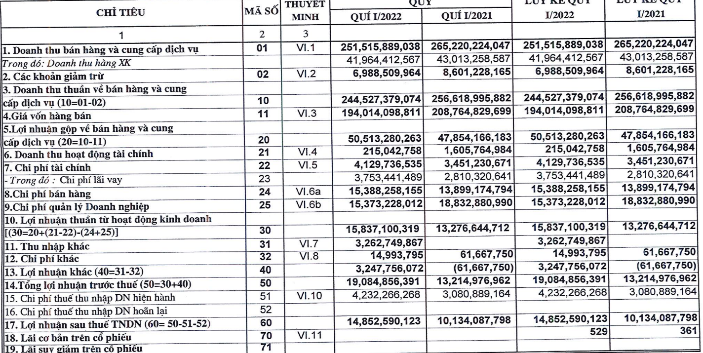 Doanh nghiệp săm lốp Cao su Sao Vàng (SRC) báo lãi quý I tăng 46,5% lên gần 15 tỷ đồng - Ảnh 1. Doanh nghiệp săm lốp Cao su Sao Vàng (SRC) báo lãi quý I tăng 46,5% lên gần 15 tỷ đồng - Ảnh 1.