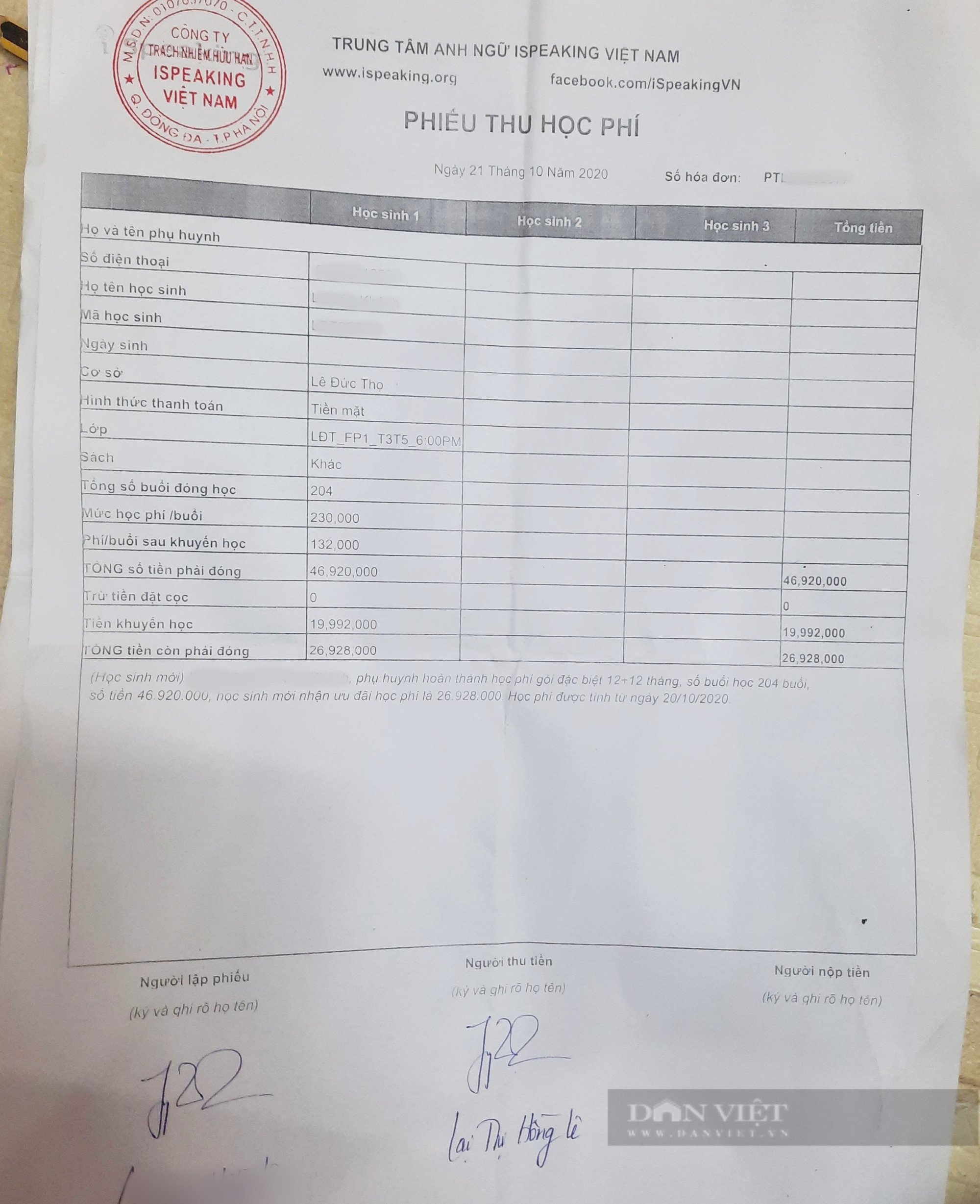 Nhiều phụ huynh ngỡ ngàng khi hàng loạt cơ sở của Trung tâm tiếng Anh bỗng dưng… biến mất (bài 1) - Ảnh 3.