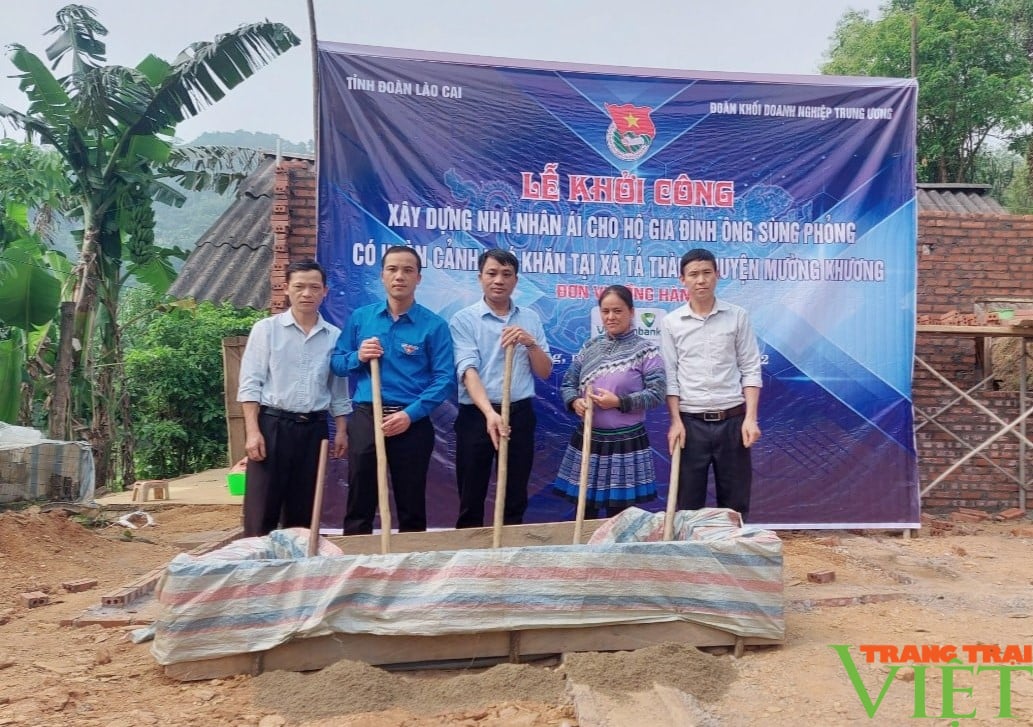 Lào Cai: Khởi công xây dựng "Nhà nhân ái" cho thanh niên có hoàn cảnh khó khăn - Ảnh 2. Lào Cai: Khởi công xây dựng "Nhà nhân ái" cho thanh niên có hoàn cảnh khó khăn - Ảnh 2.