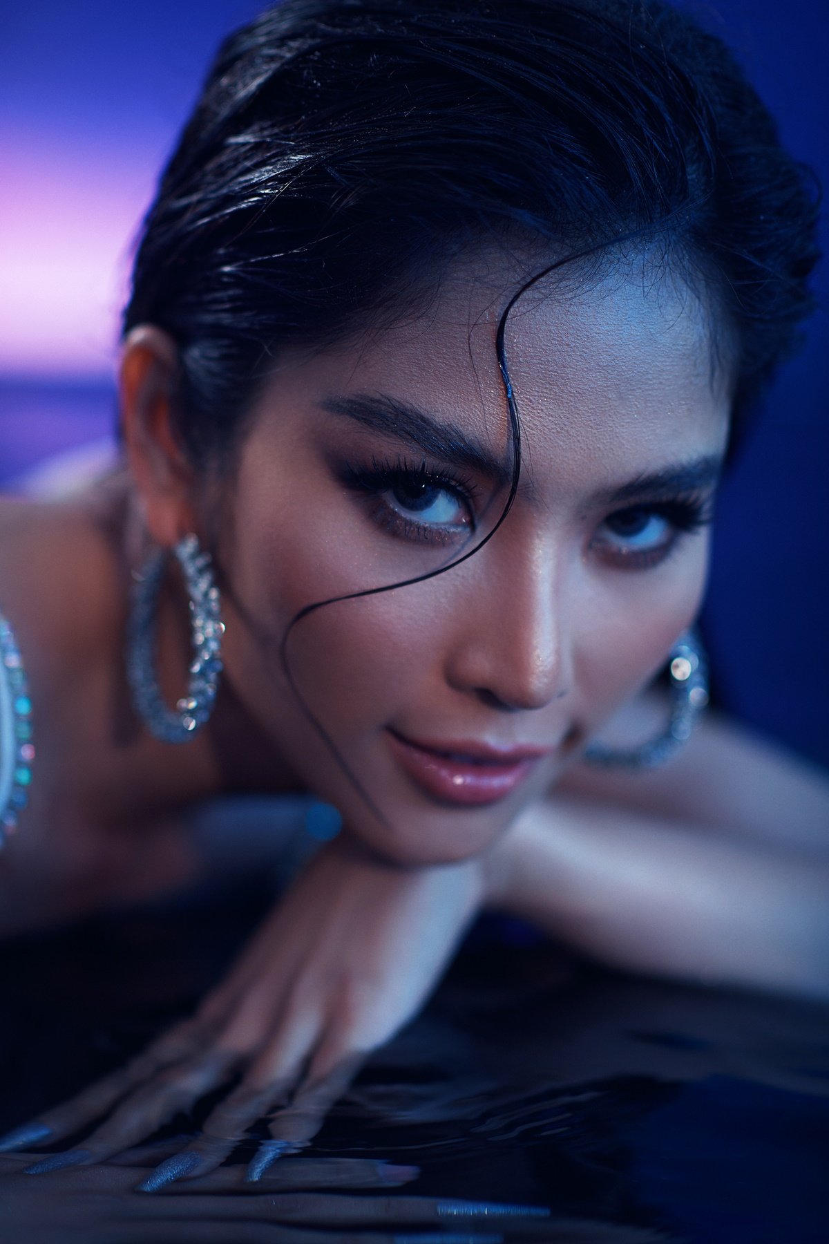 Lệ Nam quyến rũ như mỹ nhân ngư trước vòng thi Miss Universe Việt Nam - Ảnh 4.