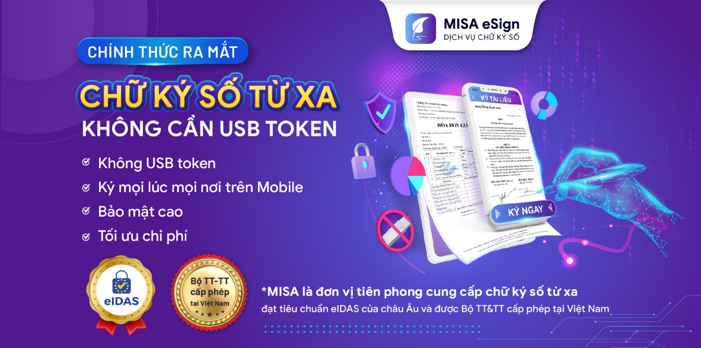 MISA chính thức ra mắt chữ ký số từ xa không cần USB Token - Ảnh 1.