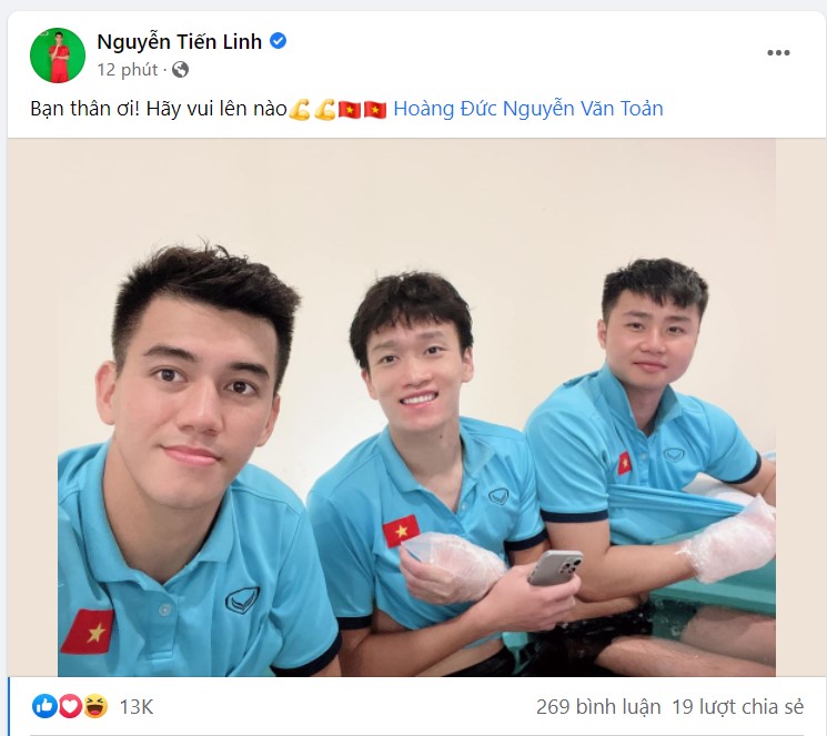 Tịt ngòi trước U23 Myanmar, Tiến Linh bị so sánh với... Lukaku, Maguire - Ảnh 1.