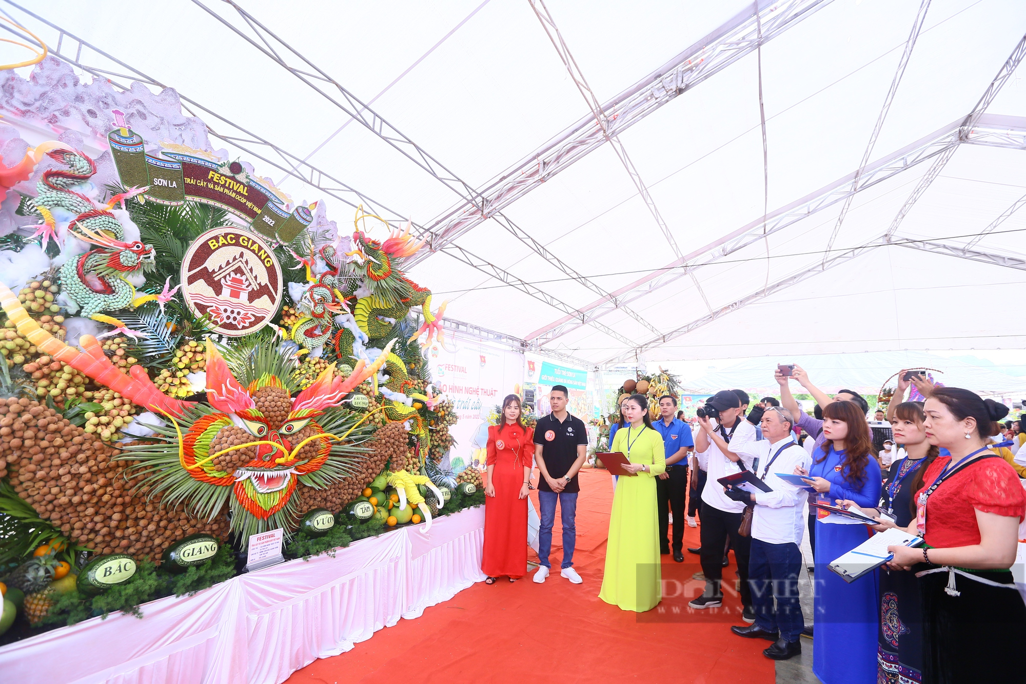 Sơn La: Ấn tượng cuộc thi “Tạo hình nghệ thuật từ hoa và trái cây” - Ảnh 1.
