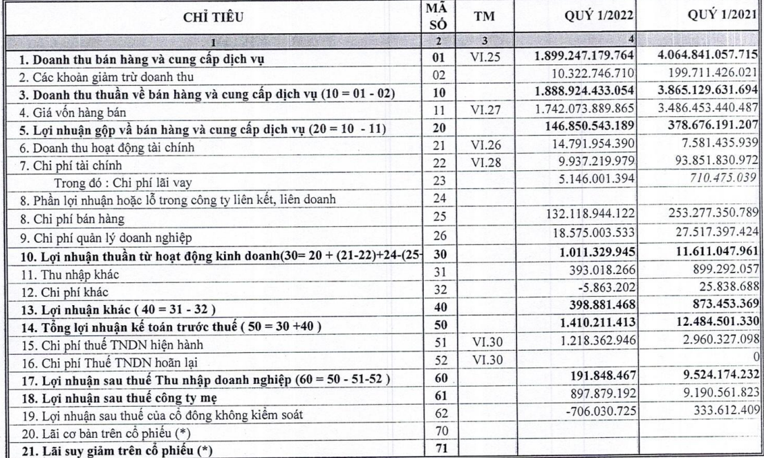 Bà Nguyễn Thị Loan bị bắt, Vimedimex kinh doanh bết bát, quý I/2022 lãi vỏn vẹn hơn 190 tỷ đồng, giảm 98% - Ảnh 1. Bà Nguyễn Thị Loan bị bắt, Vimedimex kinh doanh bết bát, quý I/2022 lãi vỏn vẹn hơn 190 tỷ đồng, giảm 98% - Ảnh 1.