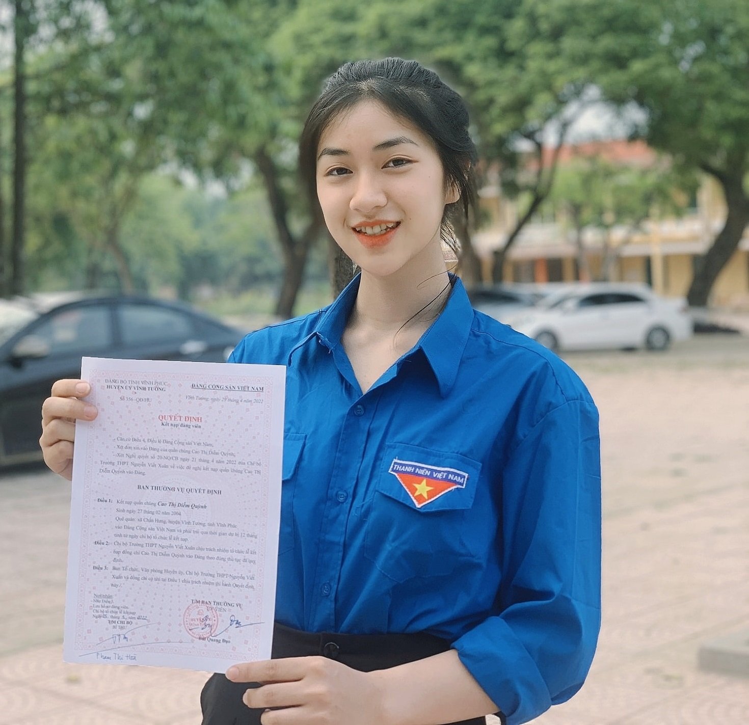Nữ đảng viên 18 tuổi nhiều năm là học sinh giỏi, nhảy hay, múa võ đẹp - Ảnh 1.