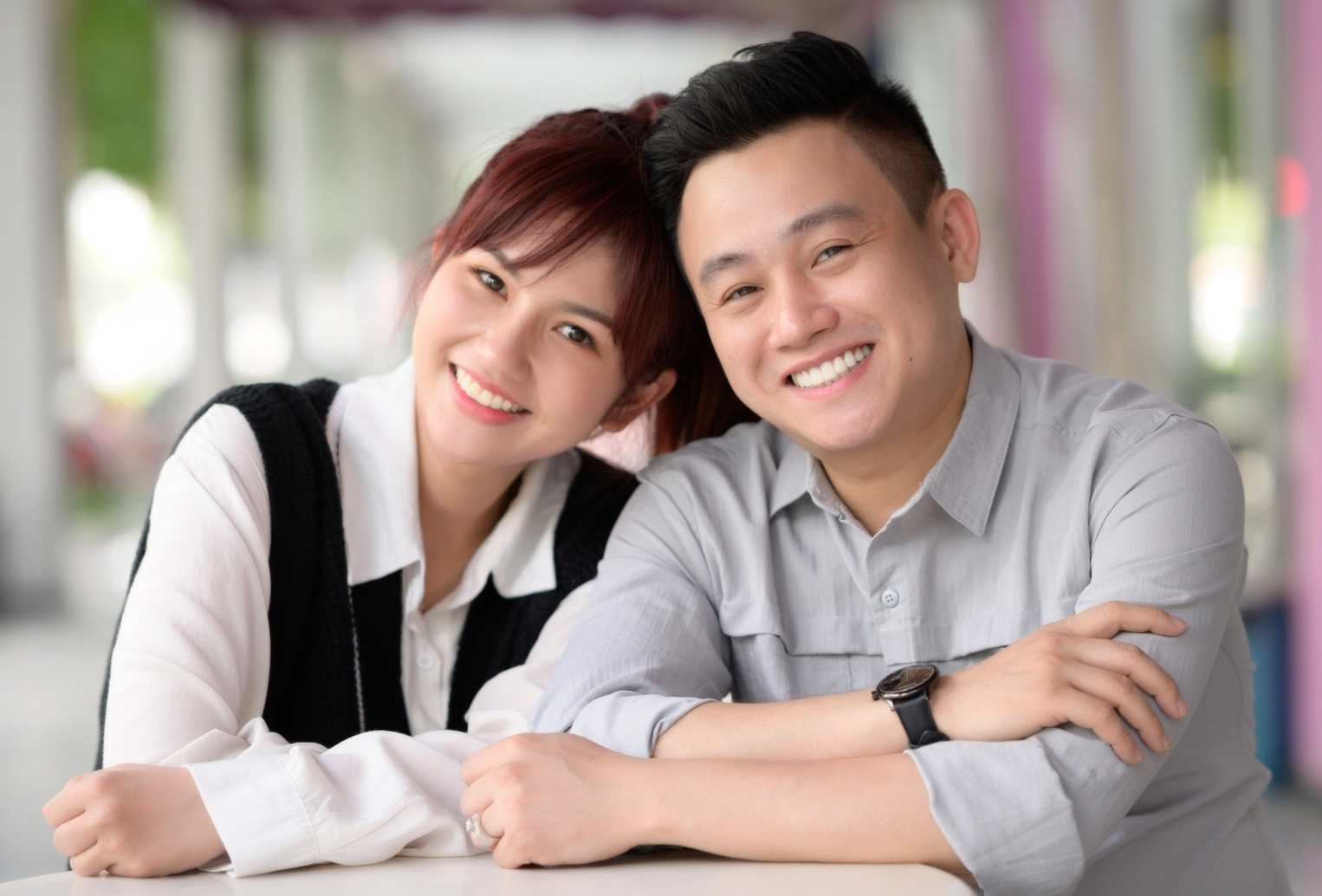 Chuyện tình 5 năm của diễn viên Hữu Tín và bạn gái cùng nghề - Ảnh 1.