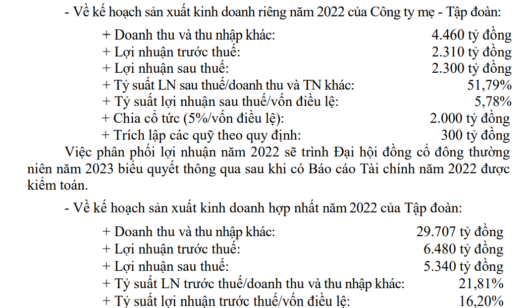 Tập đoàn Cao su Việt Nam (GVR) đặt kế hoạch lãi sau thuế 2022 đi ngang, cổ tức dự kiến 5% - Ảnh 1.