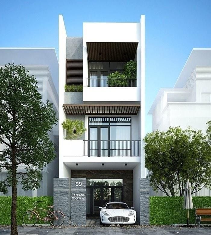 10 mẫu nhà ống 3 tầng thịnh hành nhất 2022 - Ảnh 1.