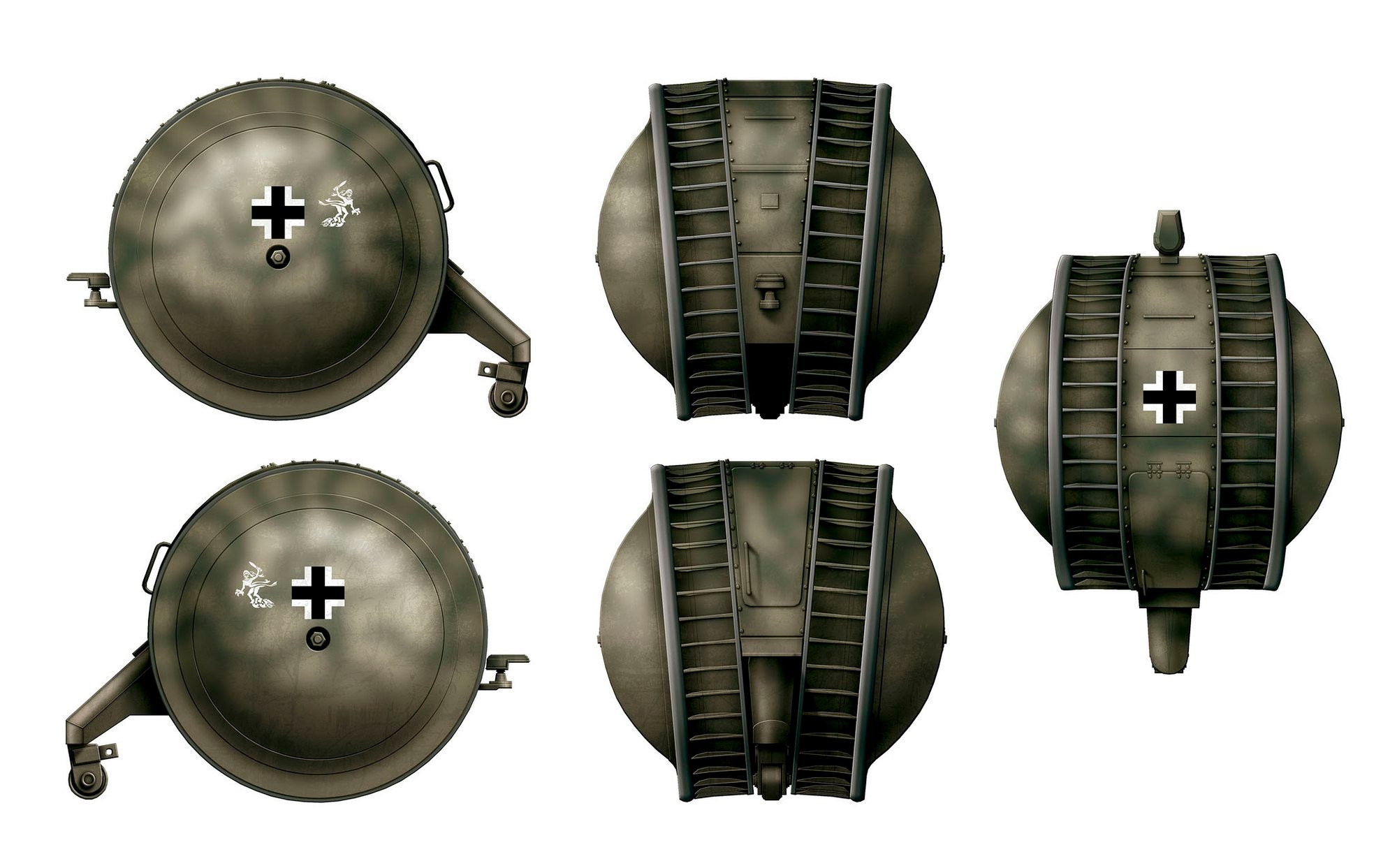 Kugelpanzer: Cỗ xe tăng có hình thù kỳ dị nhất trong lịch sử nhân loại - Ảnh 3.