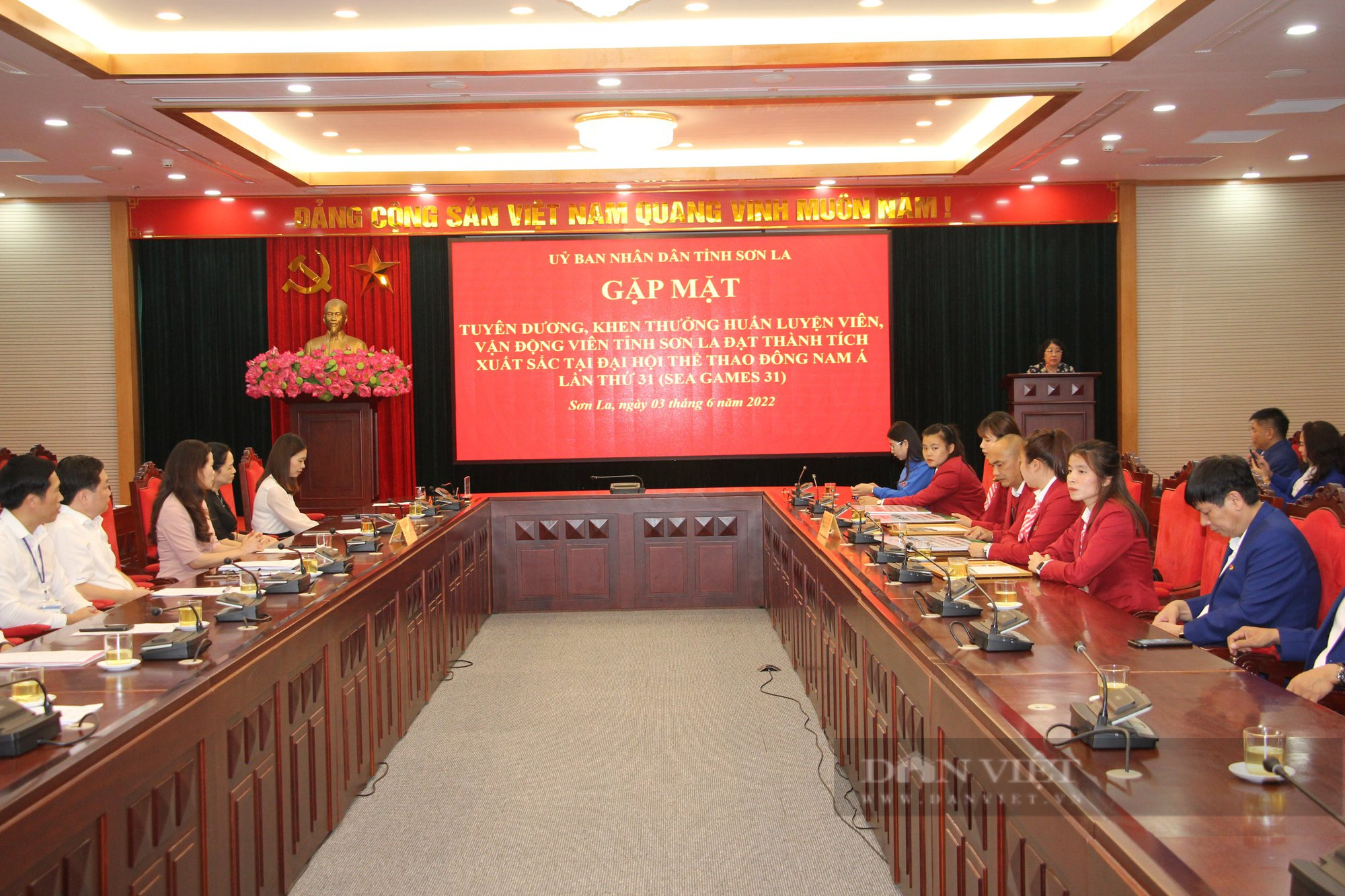 Sơn La: Tuyên dương các VĐV đạt thành tích xuất sắc tại SEA Games 31 - Ảnh 1.