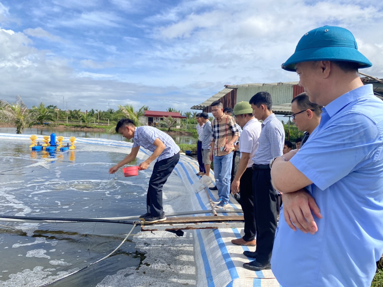 Hải Phòng: Hiệu quả từ việc ứng dụng chế phẩm sinh học trong nuôi tôm thẻ chân trắng - Ảnh 2.