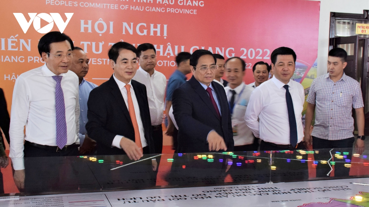 Thủ tướng Phạm Minh Chính dự Hội nghị xúc tiến đầu tư tỉnh Hậu Giang - Ảnh 3. Thủ tướng Phạm Minh Chính dự Hội nghị xúc tiến đầu tư tỉnh Hậu Giang - Ảnh 3.