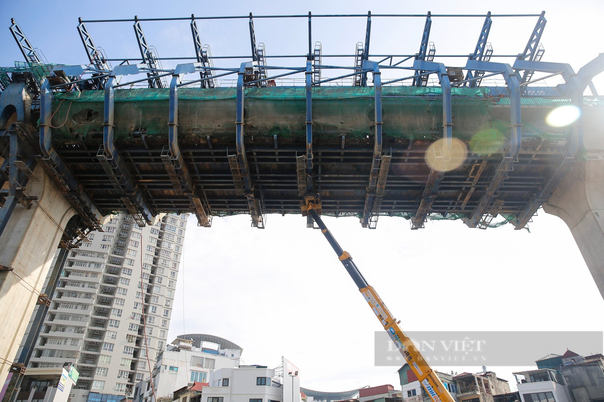 Cận cảnh đường vành đai 2 trị giá gần 10.000 tỷ đồng sắp hợp long nhịp cuối  - Ảnh 6.