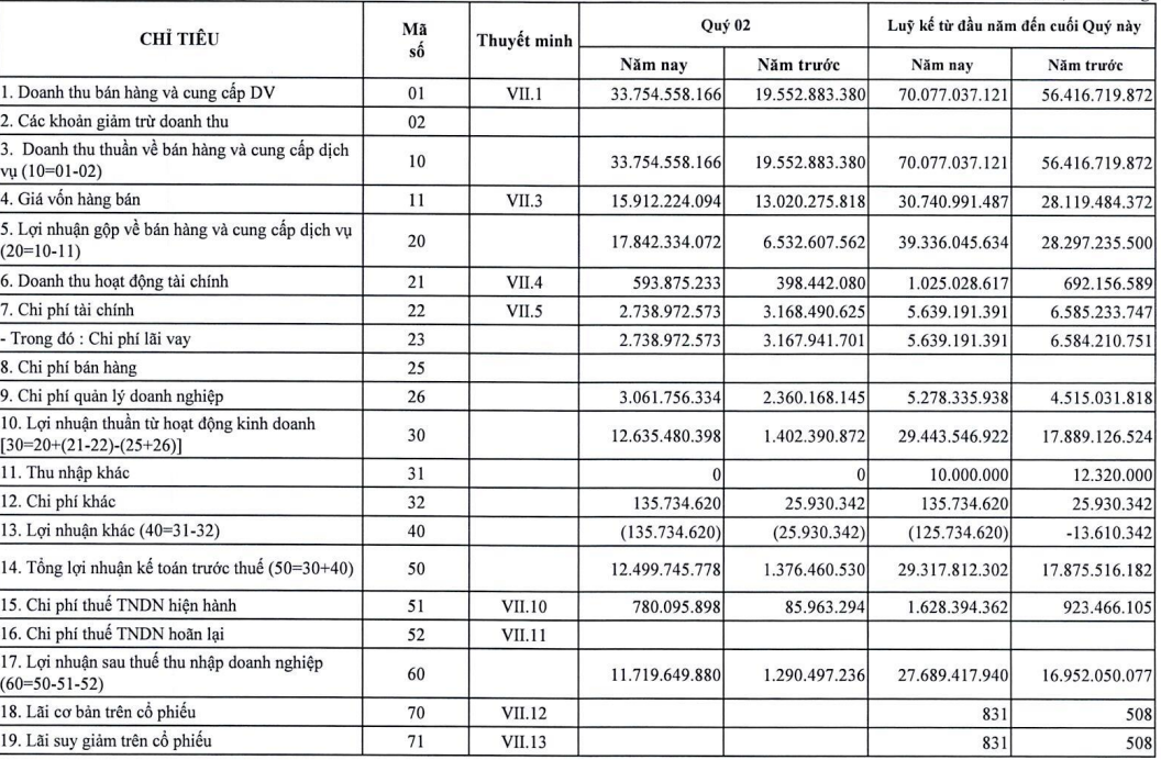 Đầu tư Điện lực 3 (PIC) báo lãi khủng quý II, tăng 808% so với cùng kỳ - Ảnh 1.