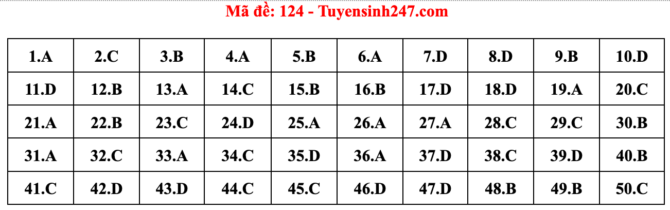 Gợi ý đáp án đề thi môn Toán tốt nghiệp THPT năm 2022 - Ảnh 26.
