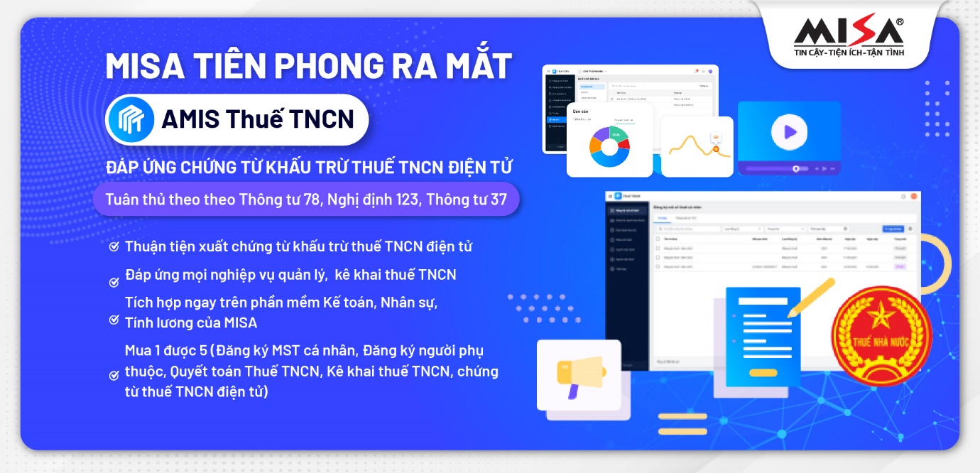 MISA tiên phong ra mắt phần mềm đáp ứng chứng từ khấu trừ thuế TNCN điện tử - Ảnh 1.