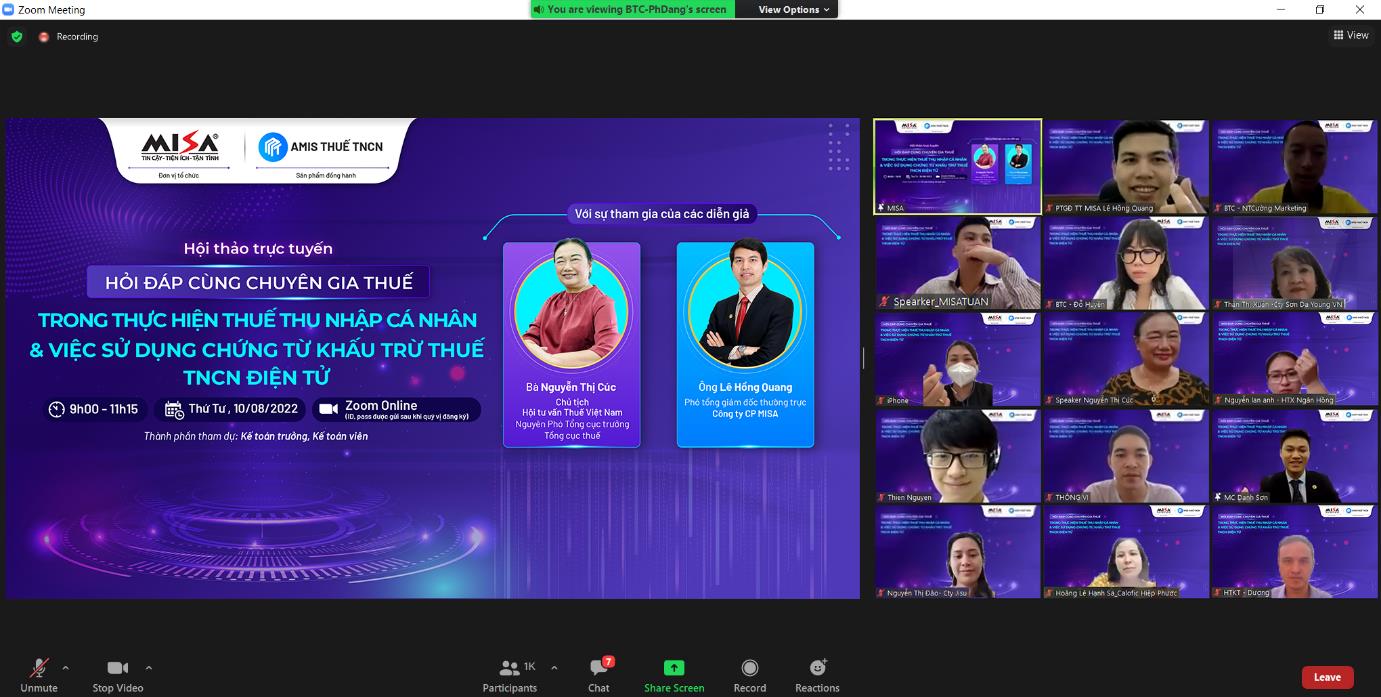 Gần 2.000 doanh nghiệp tham dự sự kiện chia sẻ về chứng từ khấu trừ thuế TNCN điện tử - Ảnh 1.