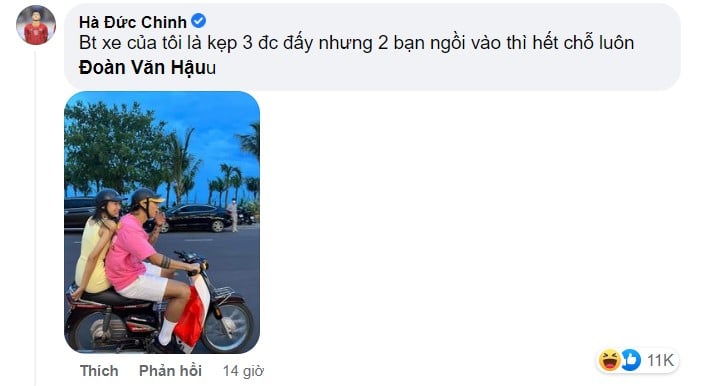 Đoàn Văn Hậu ra mắt bạn gái hoa hậu, Hà Đức Chinh &quot;cà khịa&quot;... cực lầy - Ảnh 2.