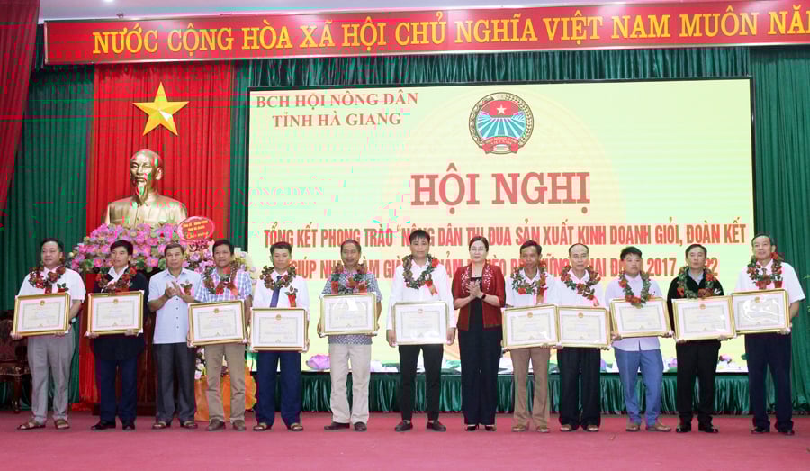 Hội Nông dân tỉnh Hà Giang tổ chức Hội nghị tổng kết phong trào nông dân thi đua sản xuất kinh doanh giỏi - Ảnh 1.