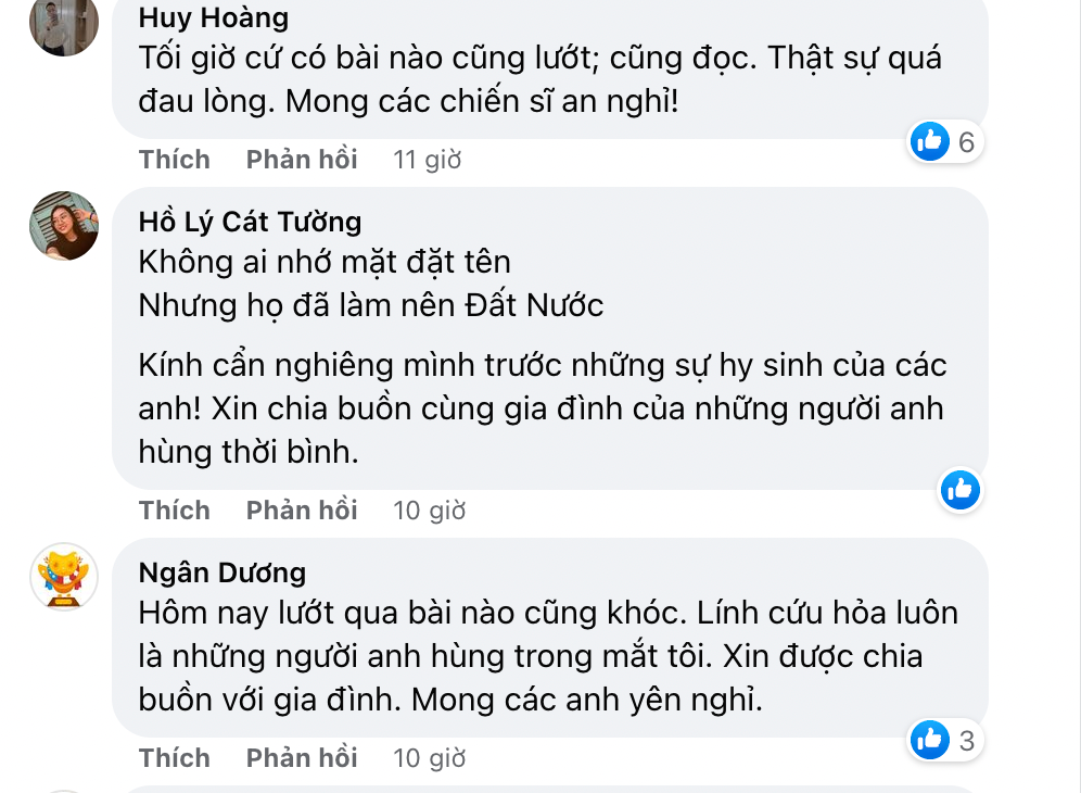 Cư dân mạng bày tỏ niềm xót thương 3 cảnh sát hy sinh khi chữa cháy ở Hà Nội - Ảnh 4.