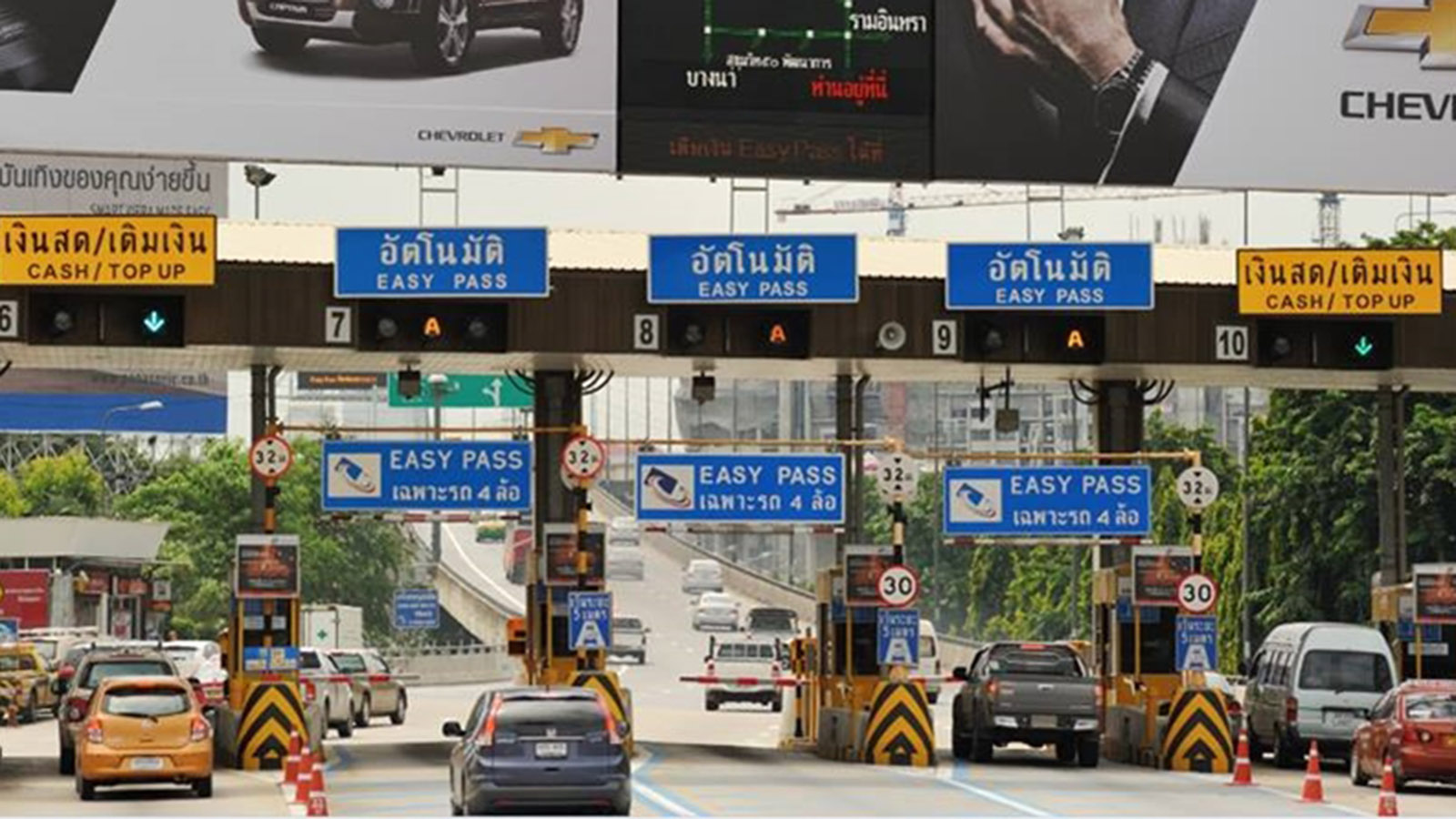 Siêu công nghệ Trạm thu phí không dừng ở Thái Lan - Ảnh 1.