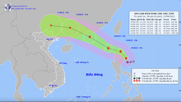 Tin bão Ma-on mới nhất: Bão Ma-on đang mạnh lên và chuyển hướng - Ảnh 1.
