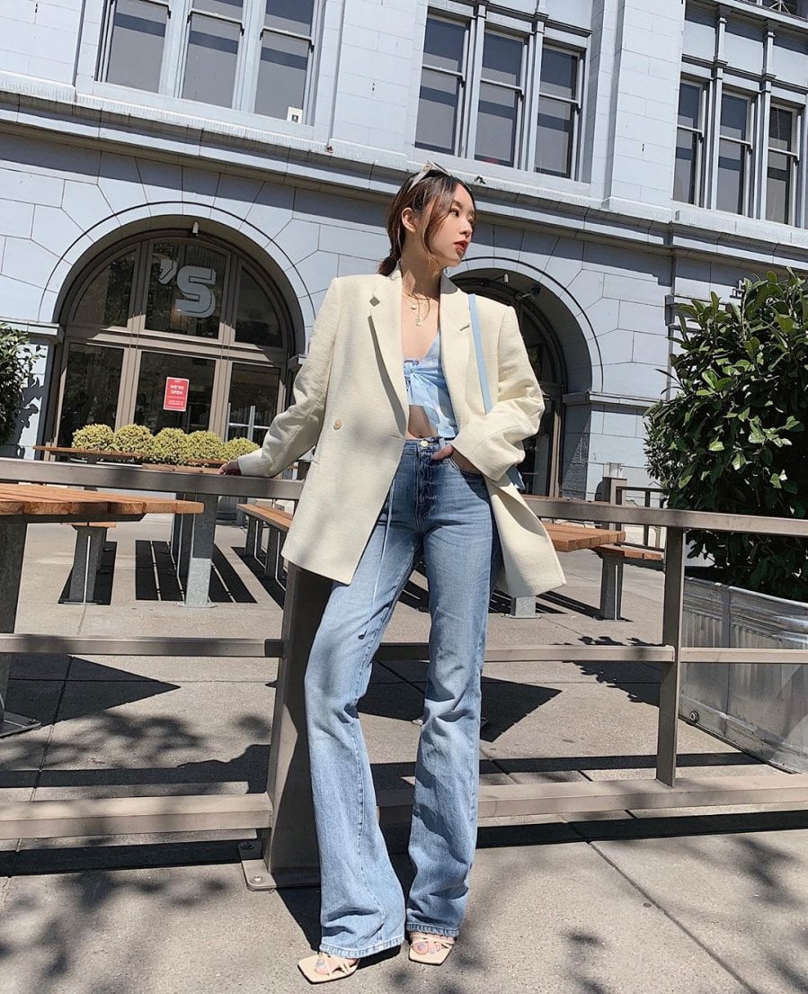 5 kiểu quần jeans thấp bé nhẹ cân không lo nhấn chìm vóc dáng - Ảnh 3.