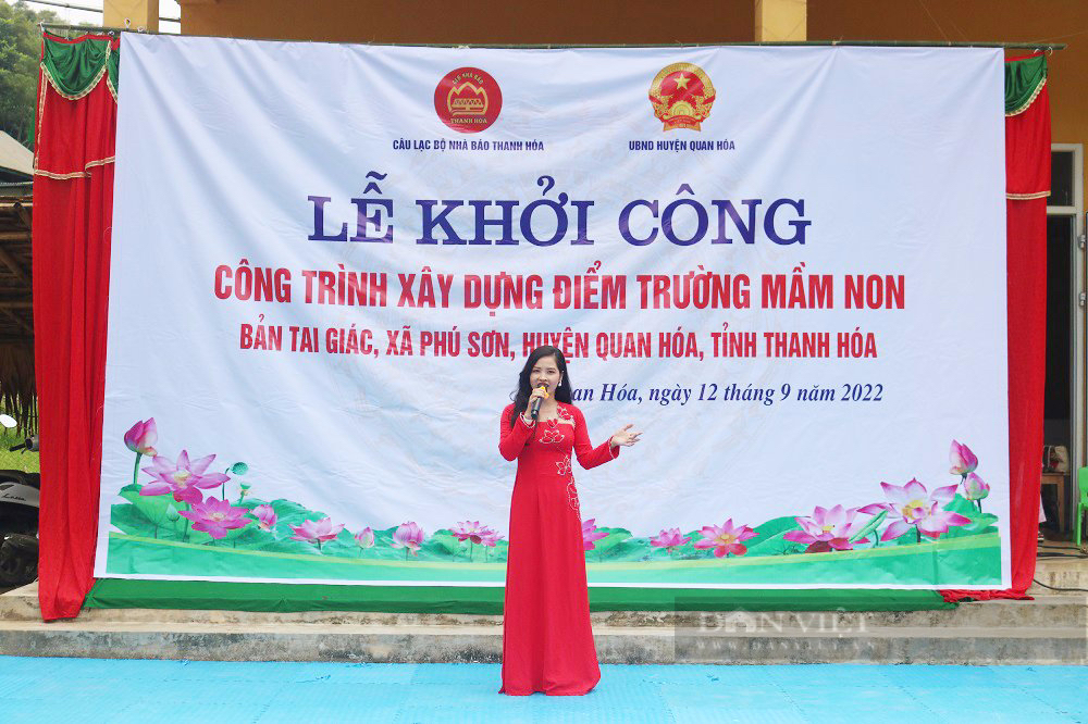 CLB Nhà báo Thanh Hoá xây điểm trường mầm non Bản Tai Giác  - Ảnh 4.