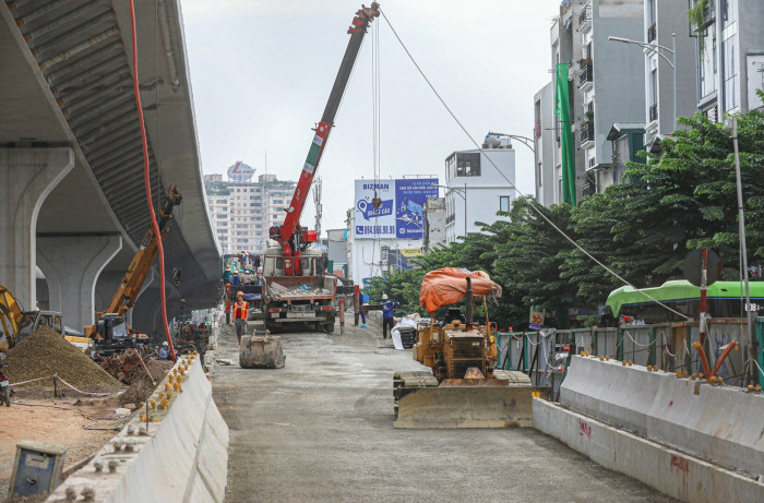Ngắm đường Vành đai 2 trên cao tuyệt đẹp sắp cán đích - Ảnh 14.