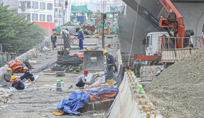 Ngắm đường Vành đai 2 trên cao tuyệt đẹp sắp cán đích - Ảnh 13.