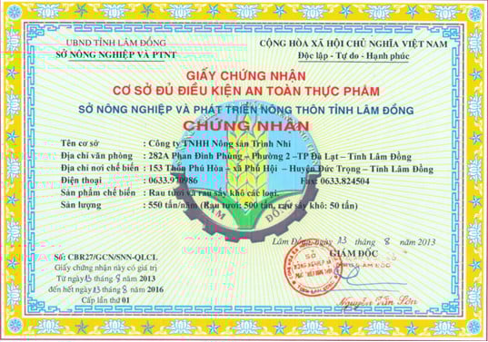 Chân dung Công ty Nông sản Trình Nhi trong vụ "rau sạch dỏm" "biến hình" vào siêu thị - Ảnh 1. Chân dung Công ty Nông sản Trình Nhi trong vụ "rau sạch dỏm" "biến hình" vào siêu thị - Ảnh 1.