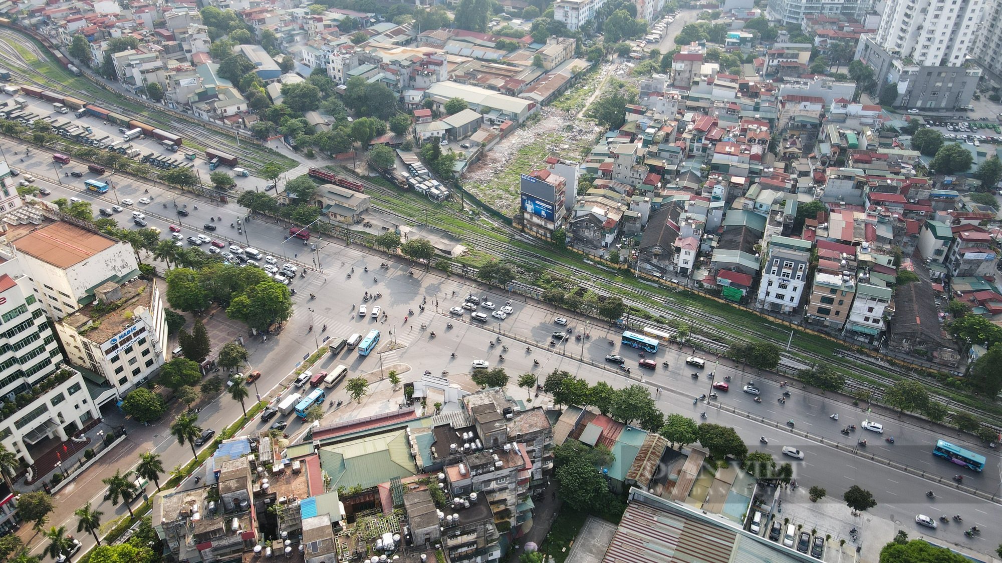 Cận cảnh vị trí thi công hầm chui thứ 5 Giải Phóng - Kim Đồng của Hà Nội - Ảnh 3.