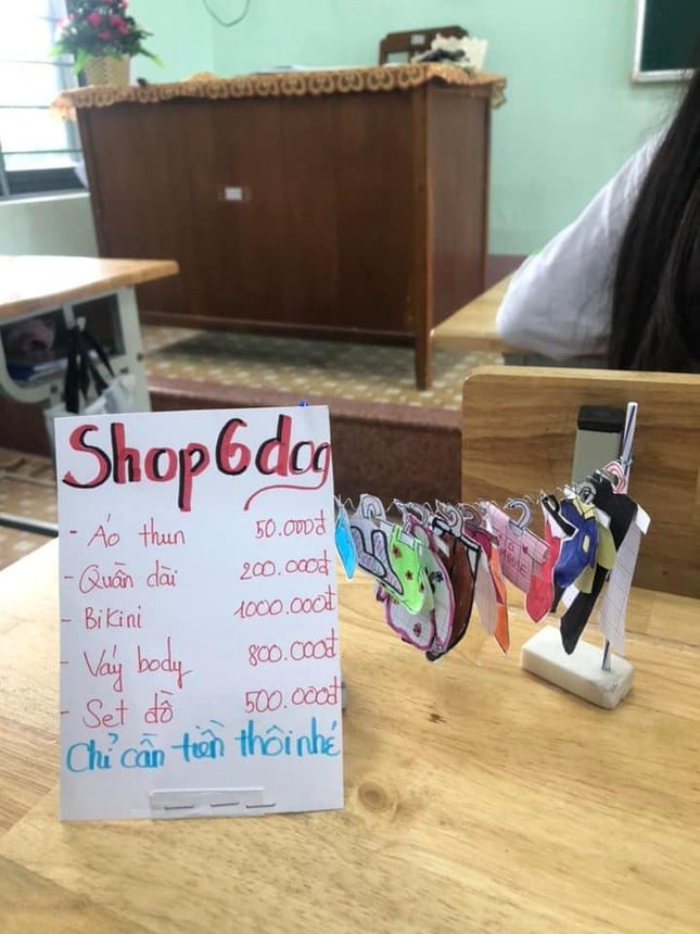 Sau trào lưu mang cơm trộn, học trò rủ nhau mở shop thời trang trong lớp - Ảnh 6.