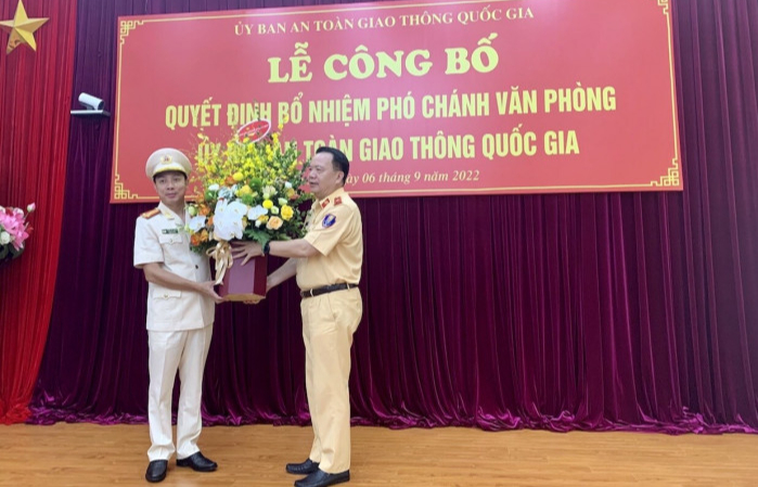 Cục phó CSGT được bổ nhiệm làm Phó Chánh Văn phòng Ủy ban ATGT Quốc gia - Ảnh 1.