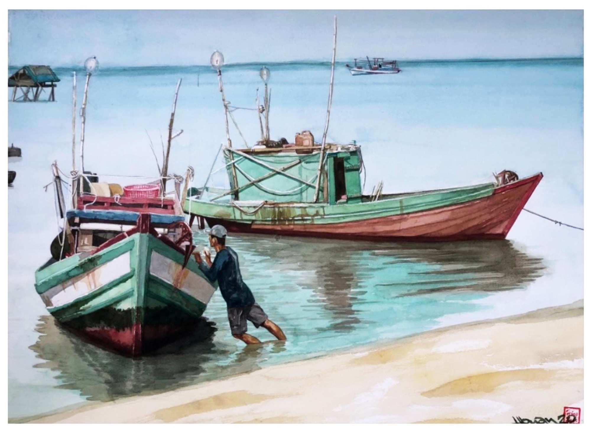 Họa sĩ Hồng Quân đưa người xem về những điều bình dị trong &quot;Ngày nắng&quot; - Ảnh 12.