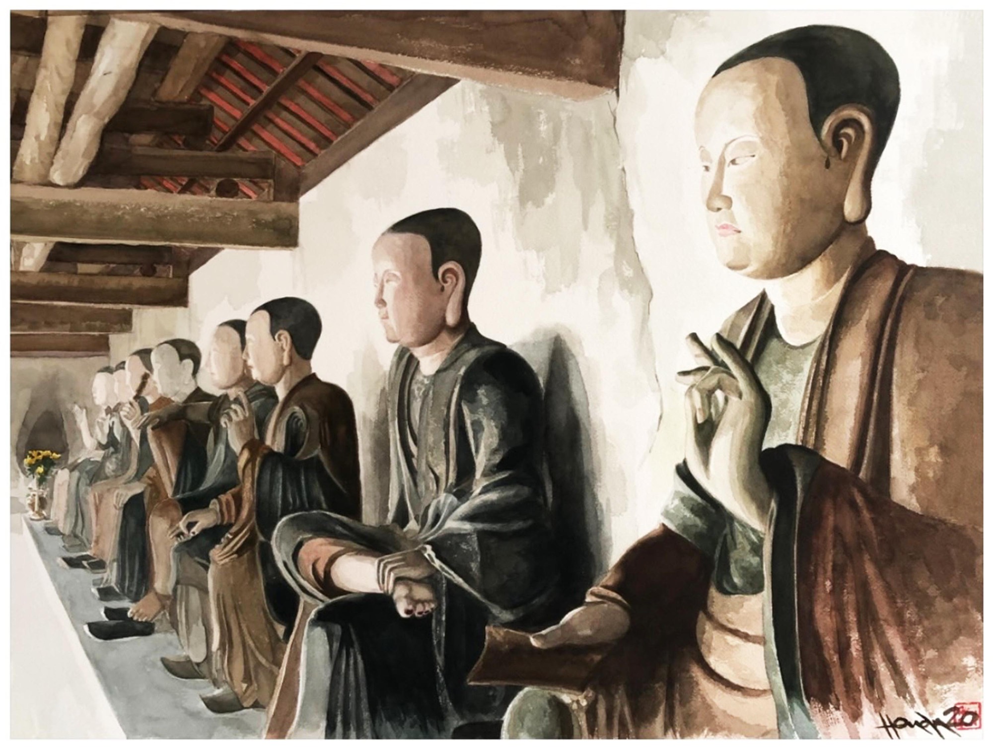 Họa sĩ Hồng Quân đưa người xem về những điều bình dị trong &quot;Ngày nắng&quot; - Ảnh 4.