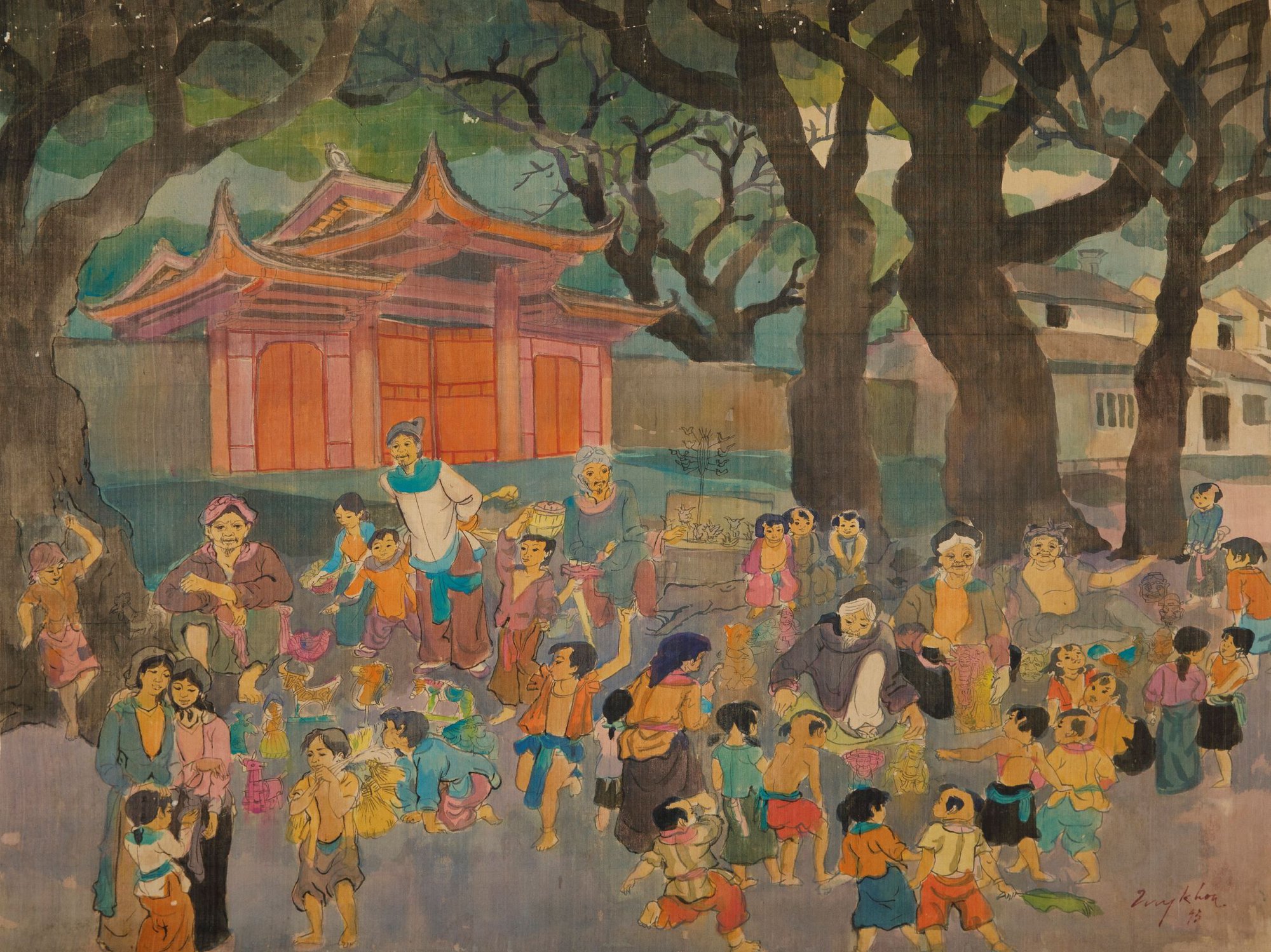 Ngắm bộ sưu tập tranh của họa sĩ vừa nhận Giải Mai Vàng 2022 - Ảnh 3.