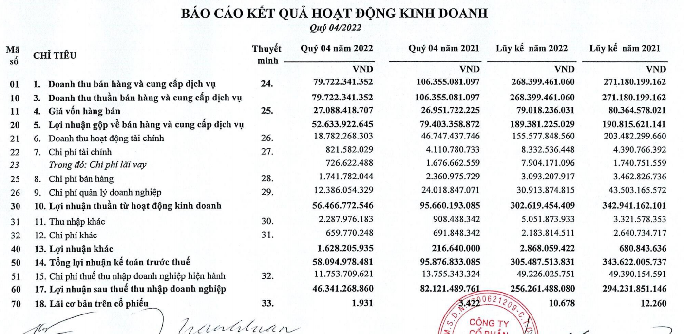 Nam Tân Uyên (NTC) mẹ: Quý 4, báo lãi giảm sâu 43,5% còn hơn 46 tỷ đồng - Ảnh 1.